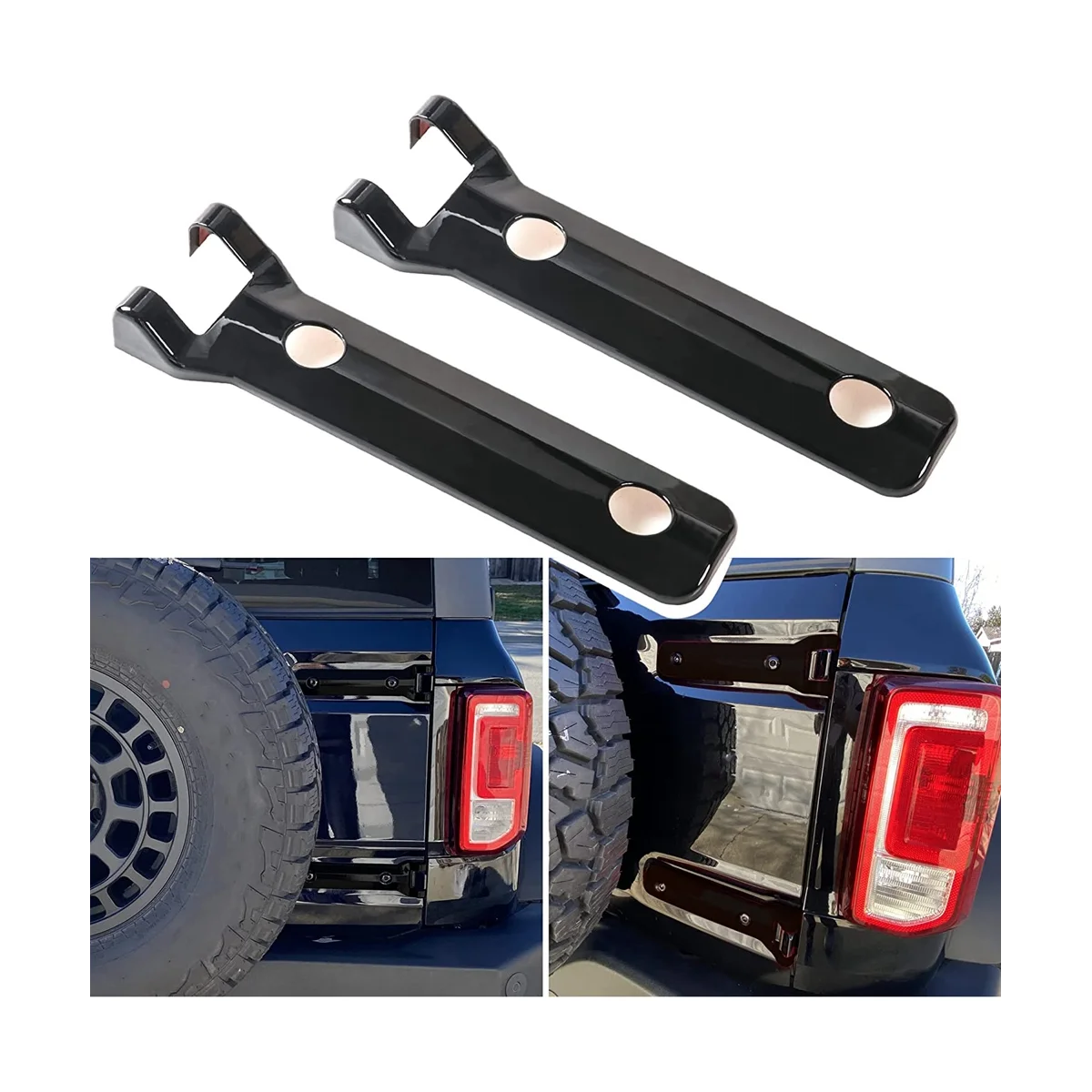 Крышка петли задней двери для Ford Bronco 2021 2022 2023 аксессуары (черный)