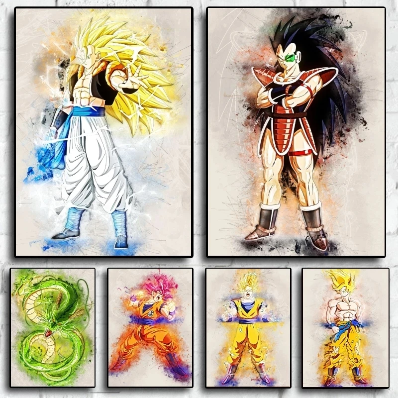 

Kakarotto Print Poster Dragon Ball Art Canvas Painting Kakarotto Modern Mural Raditz Decor Picture SonGohan Wall Home Cuadros