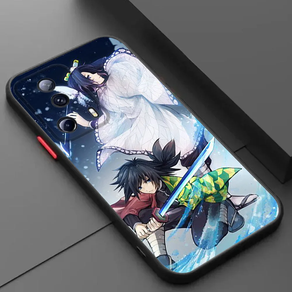Фото Полупрозрачный чехол для телефона Skin Feel для Redmi 9A Note10 C 9t 8 7 10a 10s A1 A2 9s Xiaomi 9T 10T Demon Slayer Kimetsu No Yaiba Cover №3
