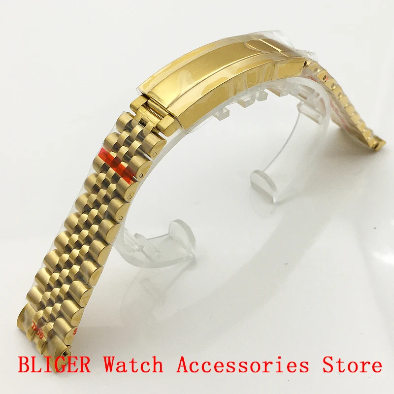 

Bliger surface sterile gold 20mm 316l stainless steel bracelet fits 40mm watch