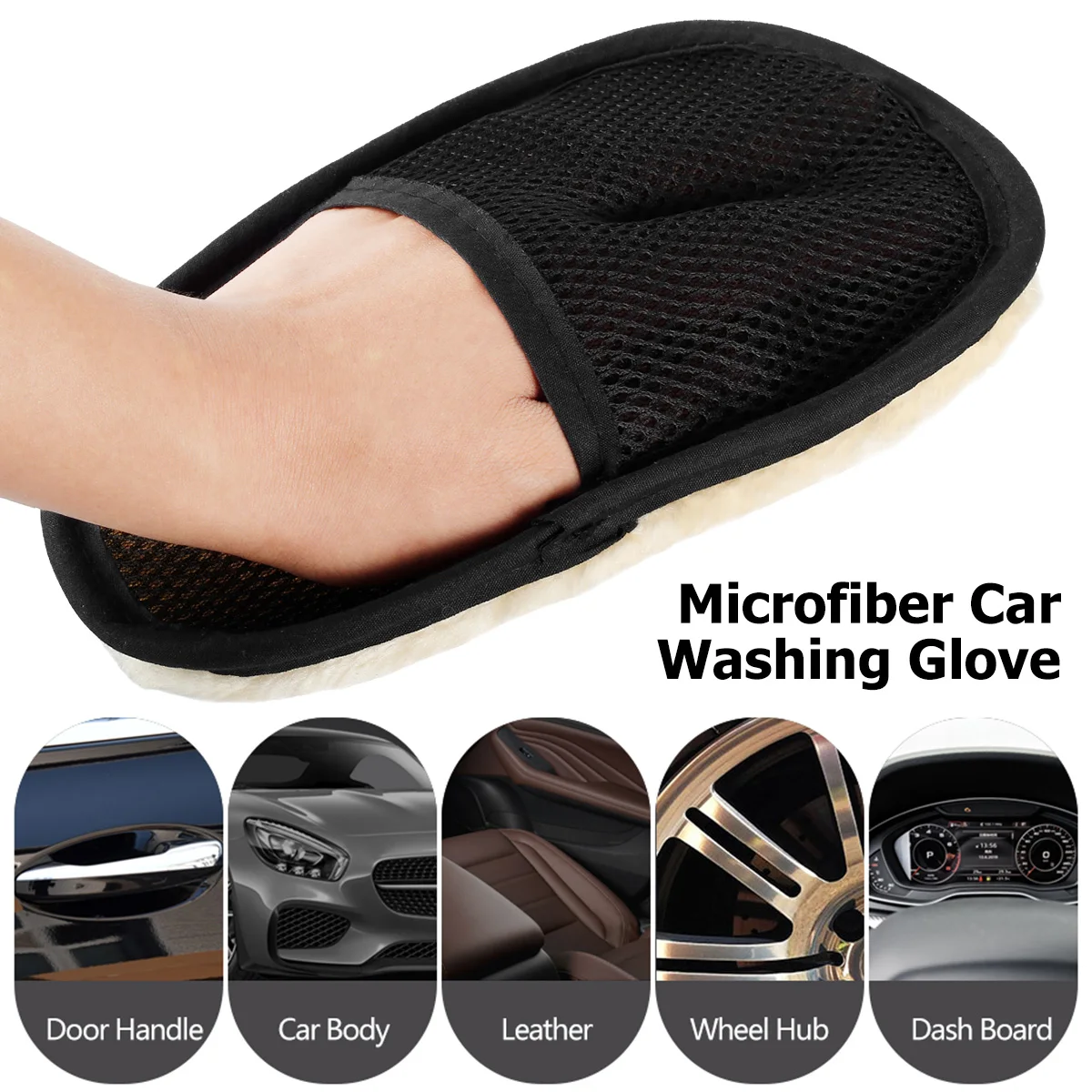 

Soft Car Washing Glove Auto Car Washing Glove Cleaning Car Wash Mitten Motorcycle Washer Care Paint Wash Care Tool Washing Glove
