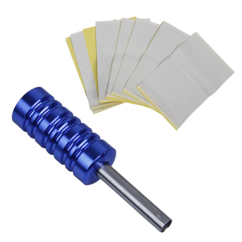 

Set 10 Sheets Tattoo Carbon Transfer Copier Paper A4 & 1Pc Chromatic Colors Aluminum Alloy Tattoo Machine Grips