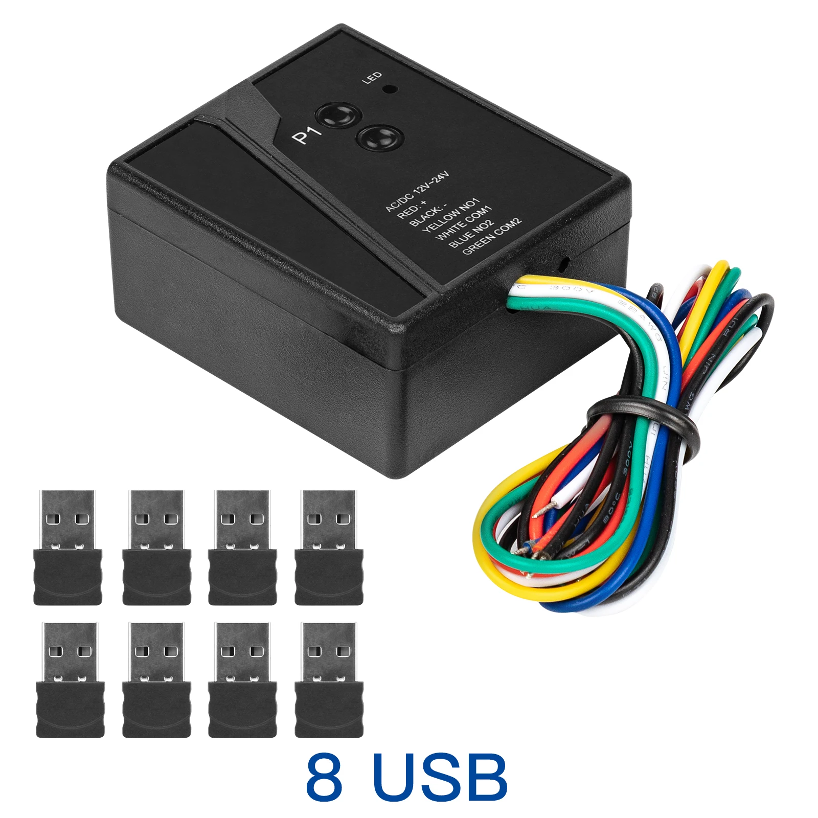 

Ezyopenteck Универсальный беспроводной приемник открывания гаражных ворот USB-датчик 2,4G Bluetooth 12 24 В приемник дистанционного управления воротами