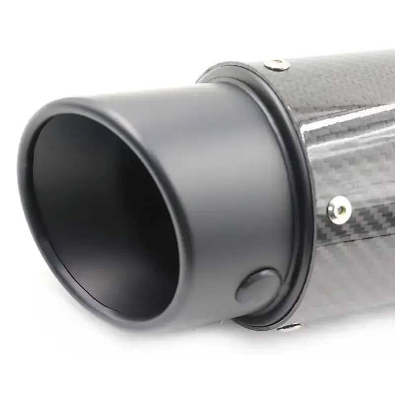 Для Yamaha R3 R1 R6 Duke390 Hornet 600 Escape Moto FZ6 CBR400 51 мм глушитель из углеродного волокна для