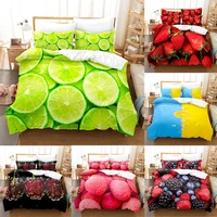 fruit duvet cover set king full size queen double bed quilt case linens 3d print pillowcase single twin bedding sets 220x240 new