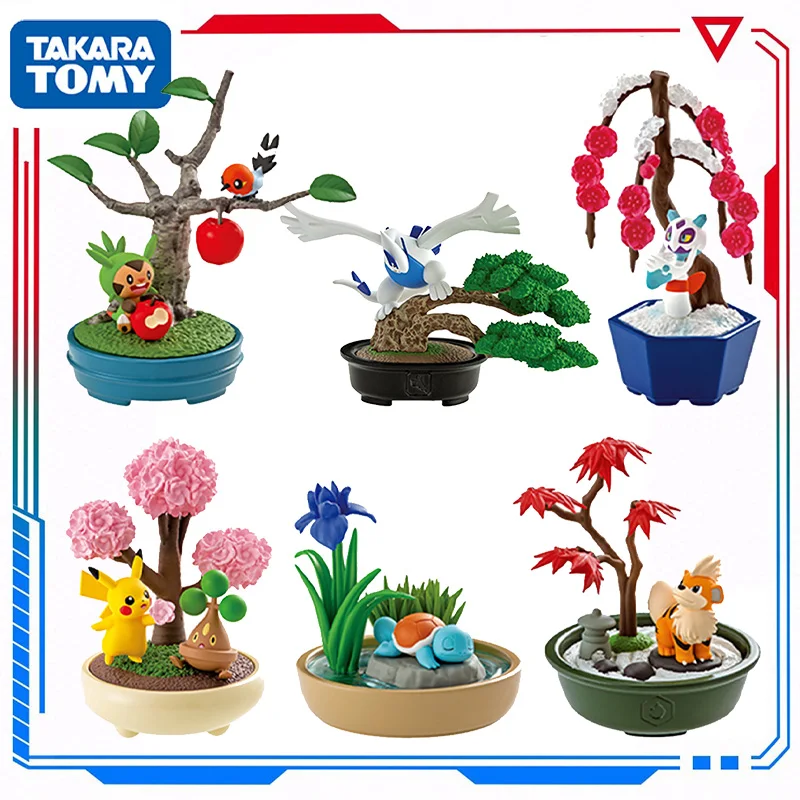 Фигурка покемона, фигурка Пикачу, бонсай, Сквиртл, чупсин, Флетчинг, лугия, бонсай, фигурка в горшке, серия, игрушки, подарок