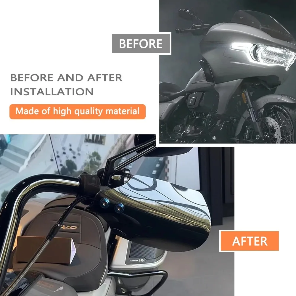 Защита для рук на руль мотоцикла Harley Road Glide CVO SE FLTRXSE 2018-2020, ветровой дефлектор, спойлер, защитный экран (art.: 3920da38d6835) - 3920da38d6835