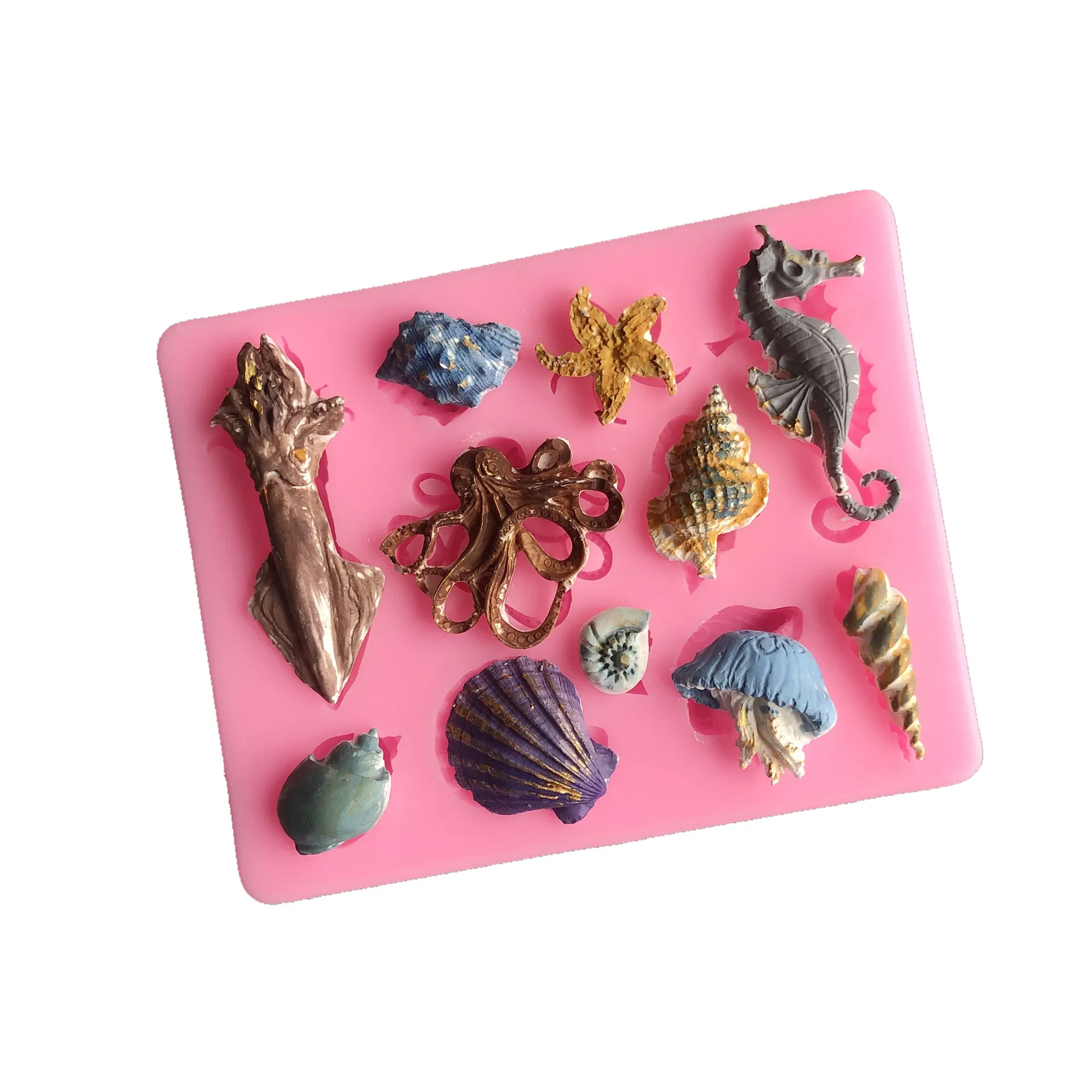 

Прозрачная клеевая форма P058 в виде дельфина осьминога