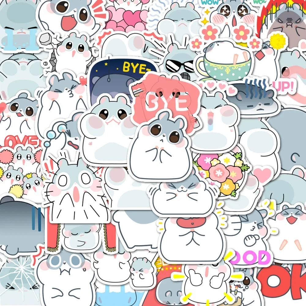 Наклейки в виде маленького хомяка 48 шт. украшения такие как ноутбуки багаж