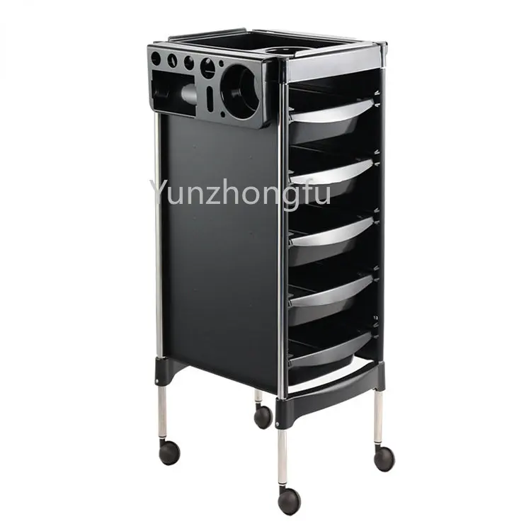 Simple Hair Cart Manufacturer Cross-Border Hot Selling Hair Salon Hairdressing Tool Trolley Barber Shop Storage Rack Cart