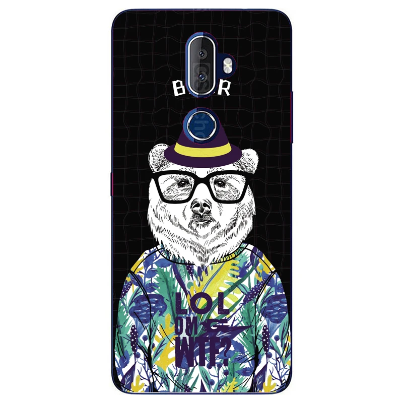 Чехол для телефона Alcatel 3V 5099D из мягкого силикона TPU со специальным покрытием на задней панели