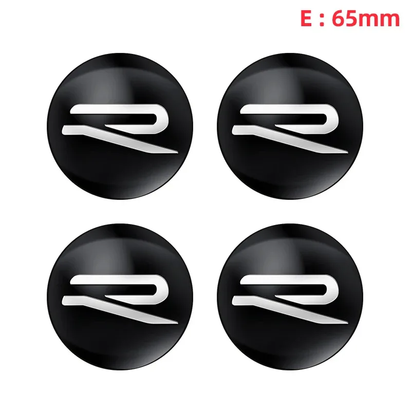 

4 шт., 3D 56 мм/60 мм/65 мм, колпаки для центральной ступицы колес автомобиля, наклейки, значки, аксессуары для Volkswagen VW R Line Golf 456 7 Touran Polo