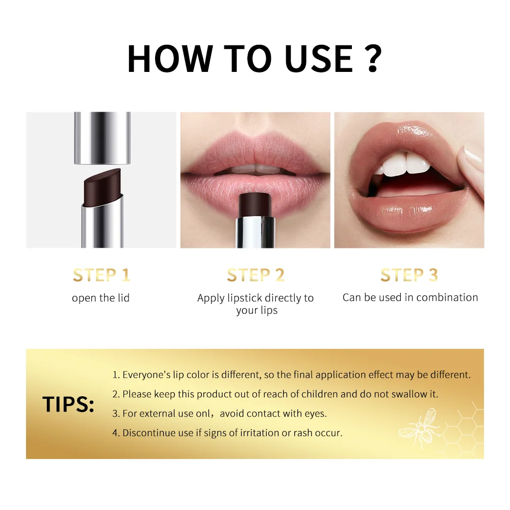 Витамин Е гладкая почти помада питательный и увлажняющий тонированный бальзам