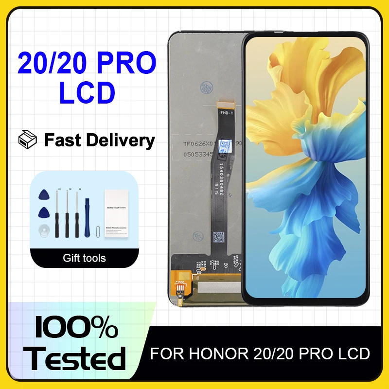 Сенсорный ЖК-экран 6,26 дюйма для Huawei Honor 20, 1 шт.