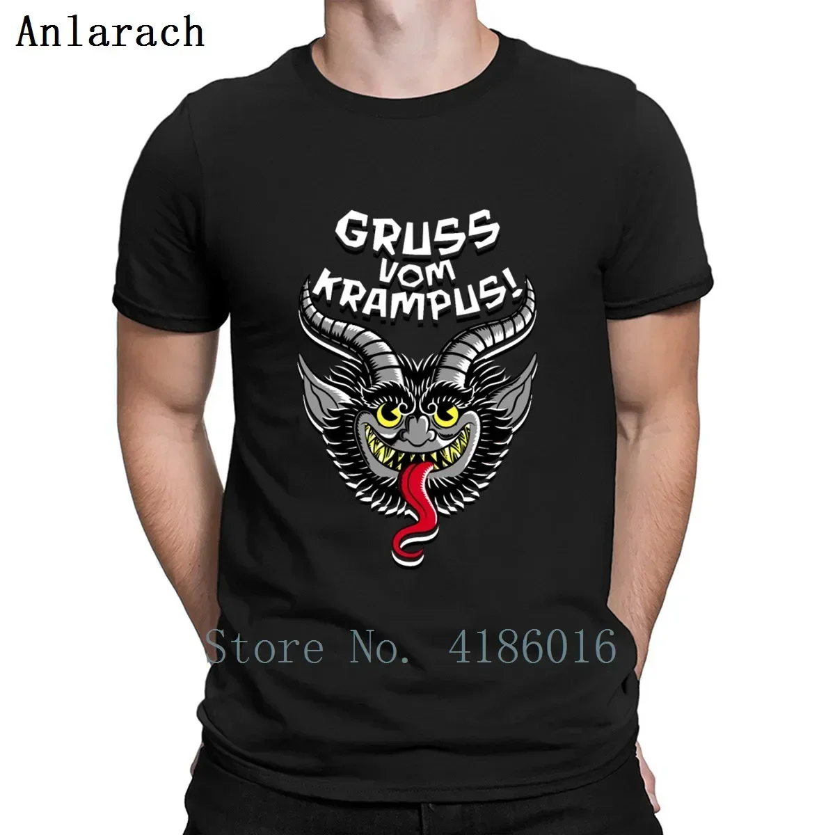 Футболка Gruss Vom Krampus мужская летняя футболка с коротким рукавом на заказ круглым