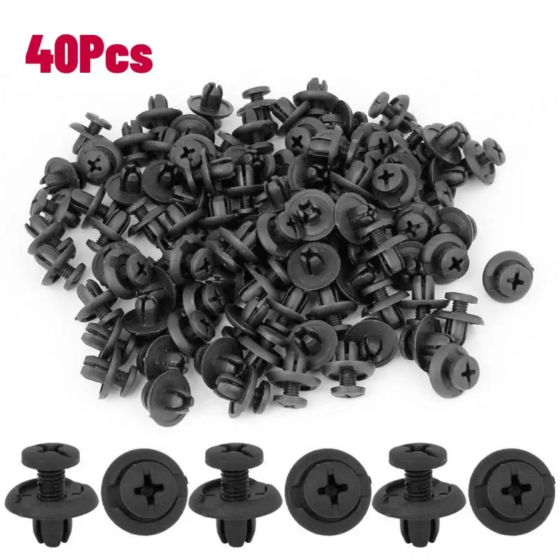 

20/40Pcs Car Fastener Clips Bumper Fender Trim Clip Plastic Panel Interior Moulding Vehicle Retainer Rivet Door Car Accessories