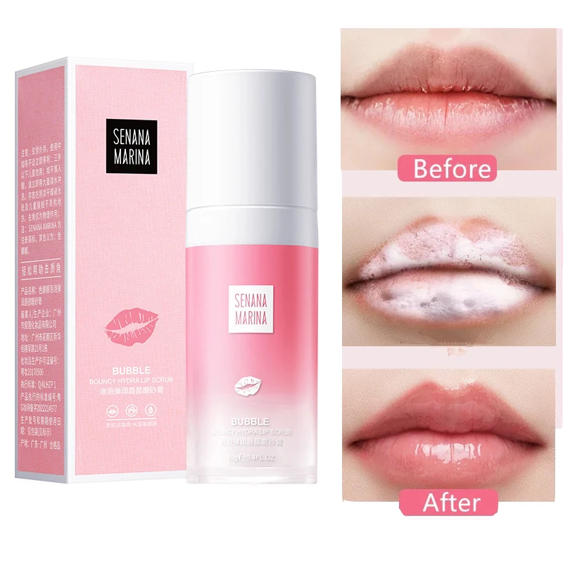 

Bubble Lip Scrub Exfoliating Remove Dead Skin Fade Lip Lines Moisturizing Lip Balm Nourishing Hydrating Lip Care Cosmetics