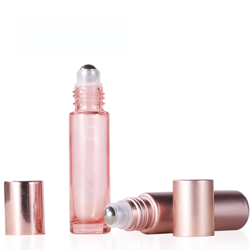 

20Pcs 10ml 5ml Transparent Essential Oil Roller Bottle with Stainless Steel Ball Thick Glass Ball Suitable for Perfume Fragrance