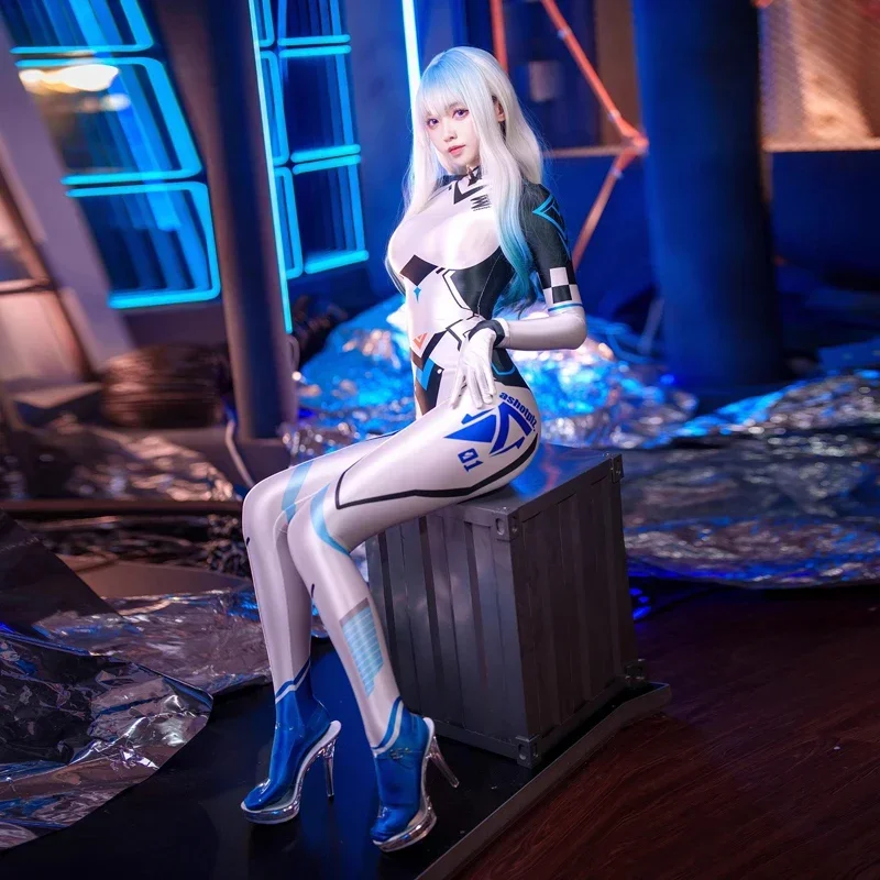 Женский костюм для косплея из аниме Гонки сексуальное боди с длинным рукавом и