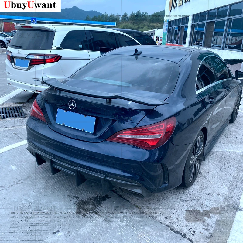 

Крышка крыла спойлера GT для Mercedes - Benz CLA CLASS W117 CLA45, задний спойлер из углеродного волокна 2013 2014 2015 2016