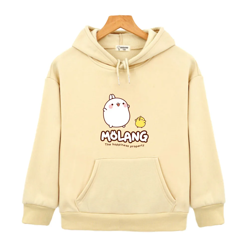 

Cartoon Molang and Piupiu Hoodies Baby Boys/Girls Spring Sweatshirts Kids Cute Rabbit Molang Bunny Clothes Unisex Kawaii Costume
