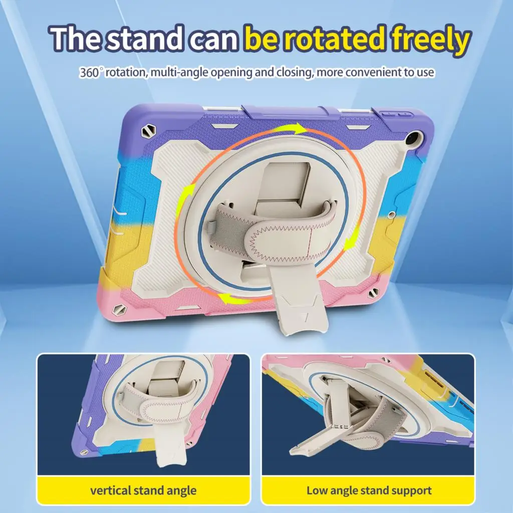 Сверхмощный бронированный чехол для iPad 10 2 2021 9 2020 8 2019 7th A2602 A2603 A2605 Чехол с ручной