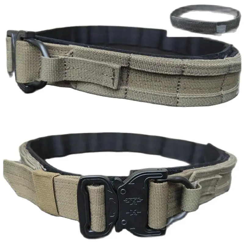 

SPIRIT TACTICAL Tactical MOLLE CS Outdoor Military Army Fighter Belt RG Hunting Shooter Belt Double Layer Hard