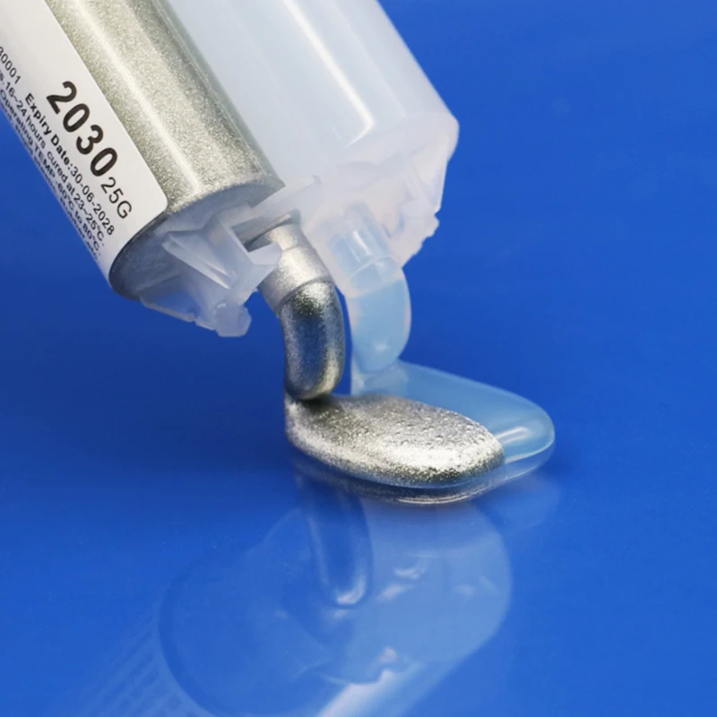 

2030 Silver 25g AB Glue 90 Minutes Standard Epoxy Adhesive Slowly Cure argent Resin With Hardener Bonding Repair Metals Plastics