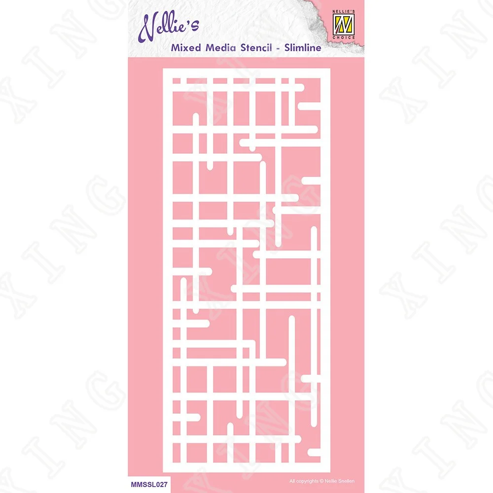 

New Labyrinth Slimline Diy Layering Stencils Wall Painting Scrapbook Coloring Embossing Album Decorative Paper Card Template
