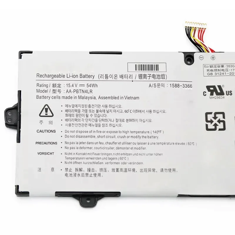 AA-PBTN4LR 15 4 В/54 Втч Аккумулятор для ноутбука Samsung Series 9 ноутбук NP940X5M NP940X5N NP940X3M NT950QAA PRO
