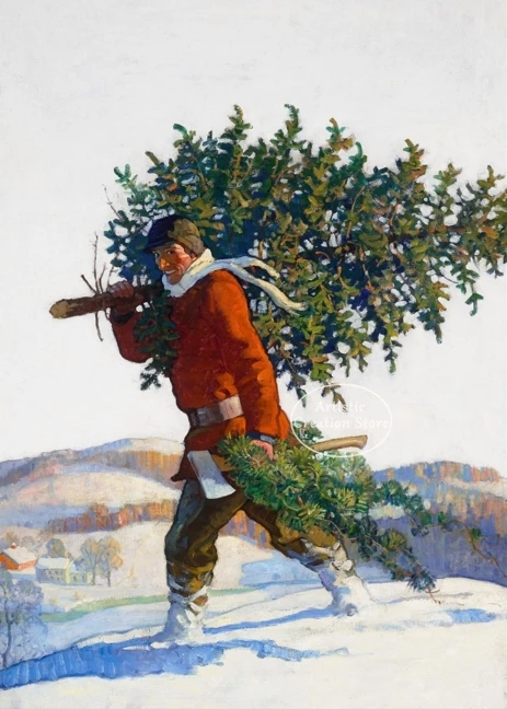 

Фотообои "Рождественская елка", современный стиль