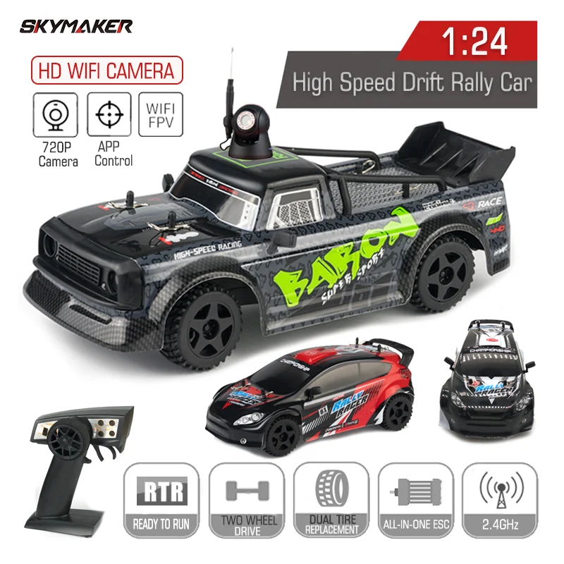 

1:24 Model RC Car SG2411 2410 2.4G RTR Trucks Scale with HD Camera ESP LED Light Trucks Boys Remote Control Toys for Children