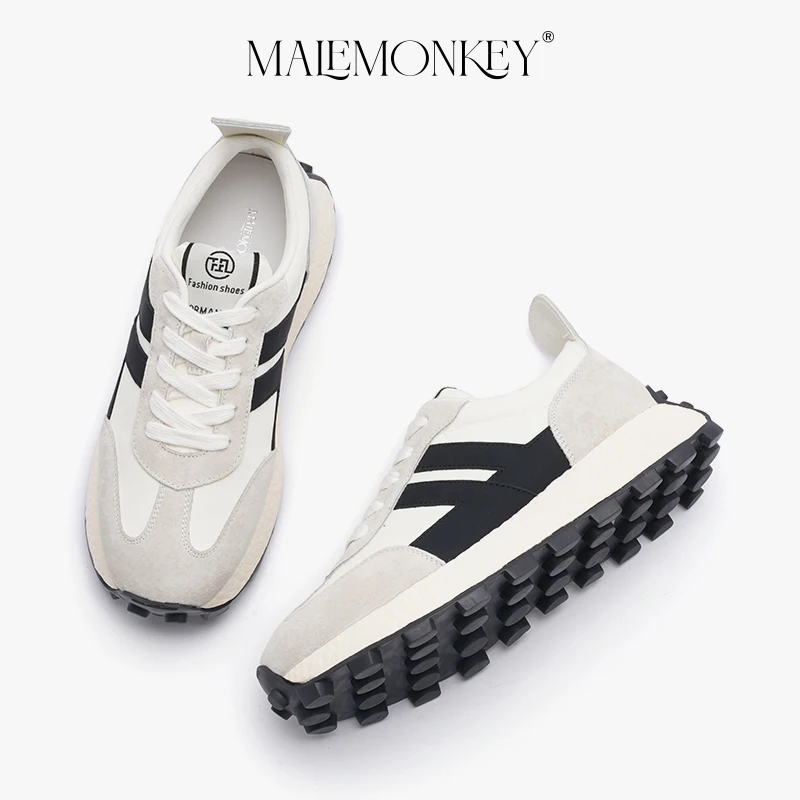 Chunky Sneakers Women Casual Sport Shoes Platform Shoes Non-slip Breathable Ladies New Trendy Trainers Thick Sole Handmade