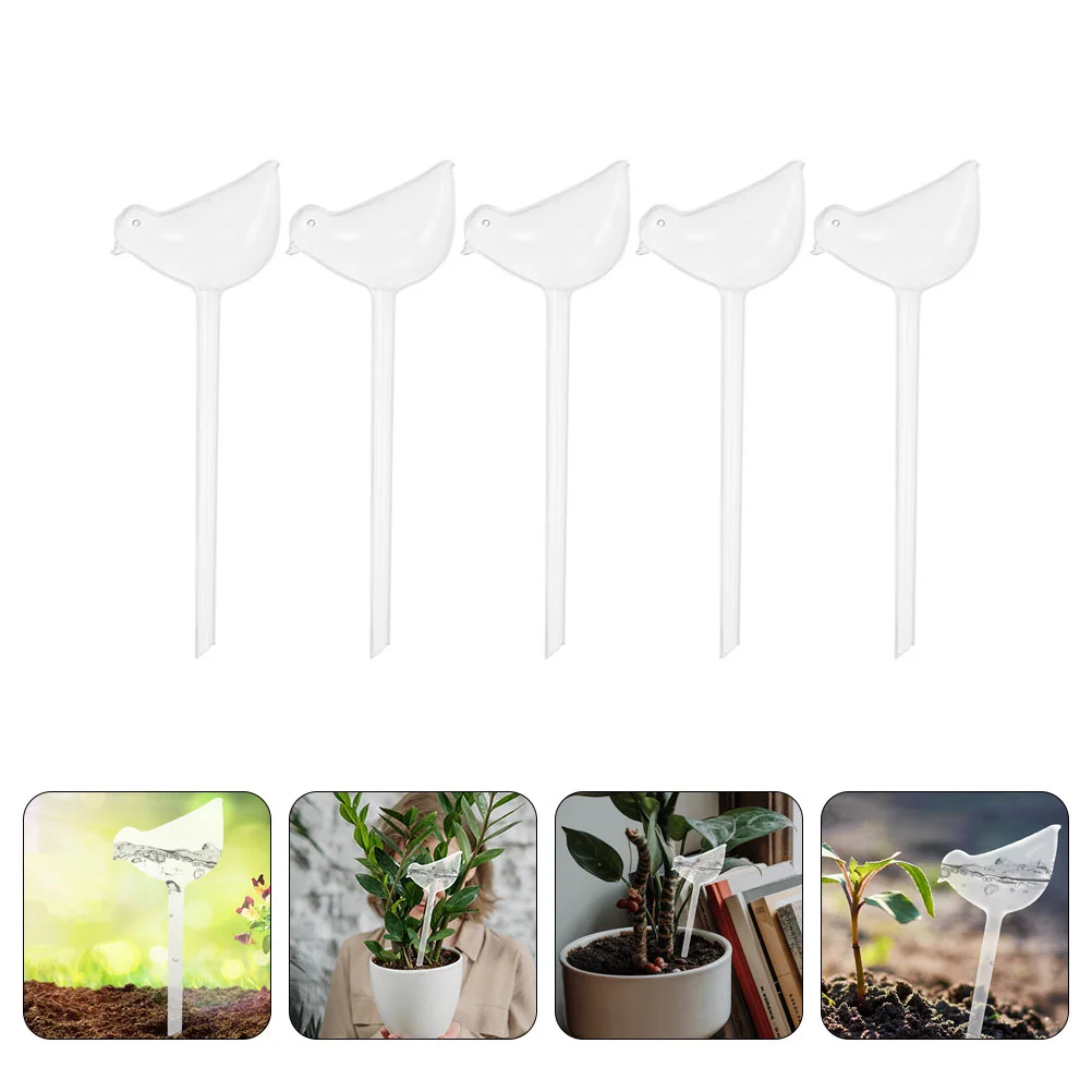 

Watering Self Globes Automatic Device Bulbs Waterer Bulb Garden Water Irrigation Devices Flower Spikes Globe Clear Planter Bird