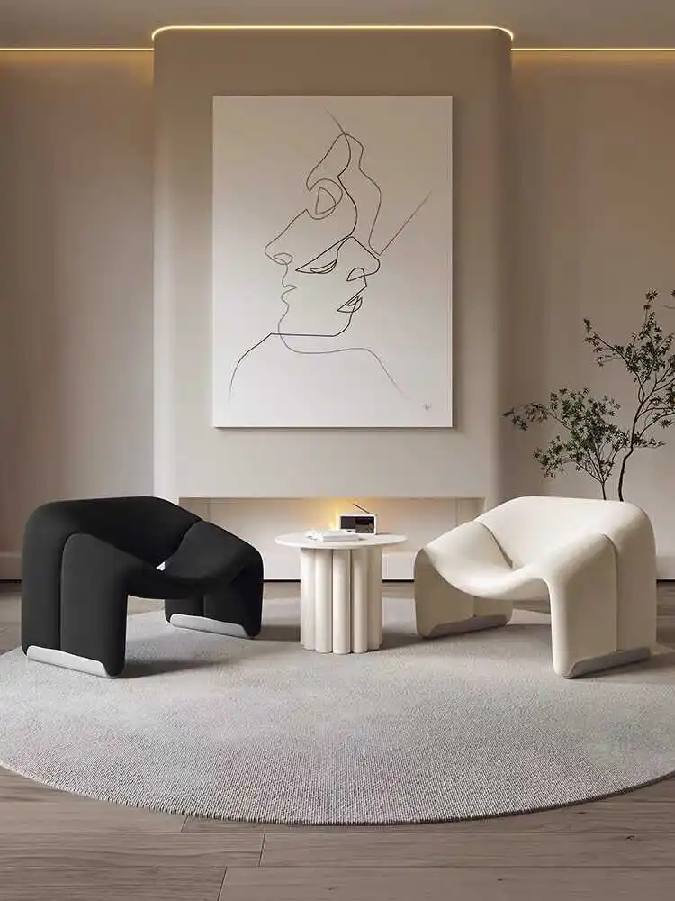 Одиночный повседневный диван-кресло Smile минималистичный стул для чтения книг