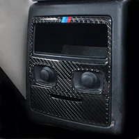 carbon fiber car rear air conditioner outlet storage box panel stickers for bmw 3 series e90 e92 e93 auto interior accessories