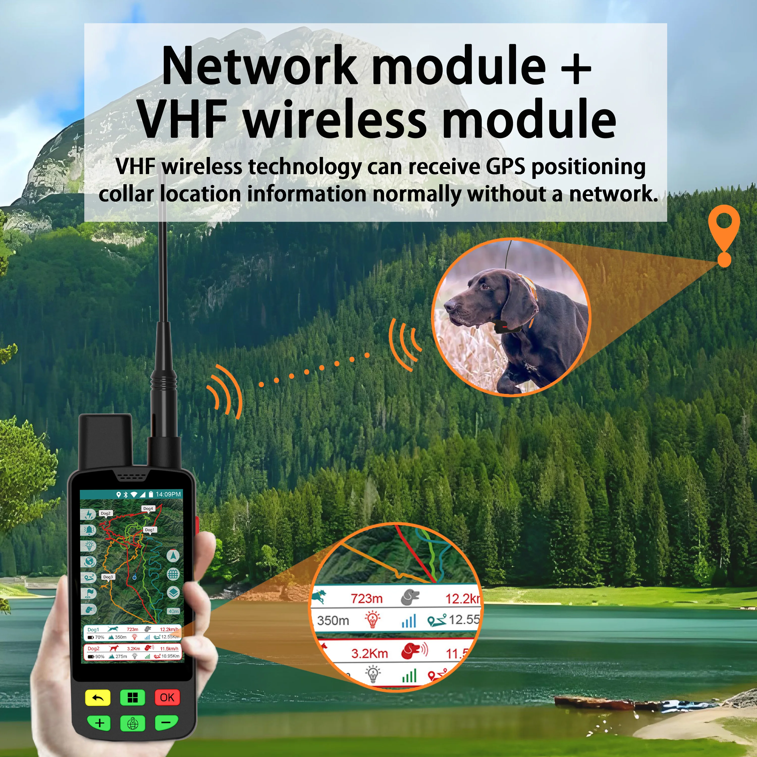 Фото Встроенный ошейник с GPS-трекером для собак: многоручное сопряжение (IMEI) + 7-дневная воспроизведение исторической траектории и анализ Dwell №2