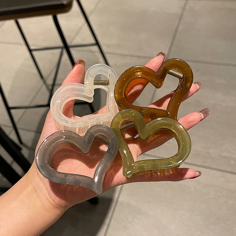 Женские акриловые заколки для волос девочек в виде Большой Луны заколка-краб