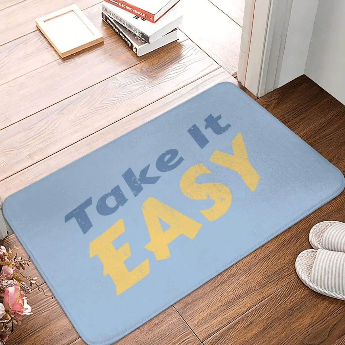 

Надпись «Take It Easy Chill» с надписью «Peace» для летнего серфинга и отпуска, искусственный ковер, ковер, Декор, вход, гостиная, домашняя кухня