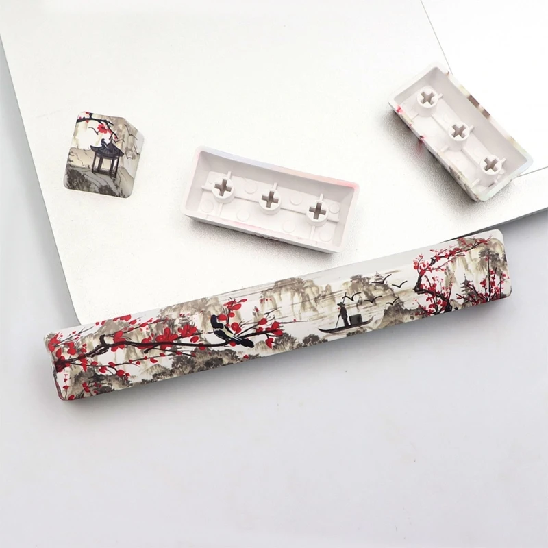 4 клавиши Entre 6 25u колпачки для клавиш с пробелом OEM PBT пятисторонние краской Прямая