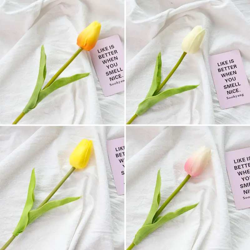 

INS Photography Props Artificial Flowers Tulip Bouquet Garden Ornaments Photo Studio Accessories Home Life Shooting Background