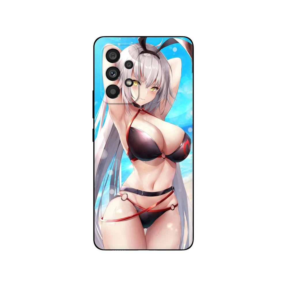 Черный чехол из ТПУ Летняя Сексуальная аниме девушка для Samsung Galaxy A03 SM-A035 Core A03S A13 A23
