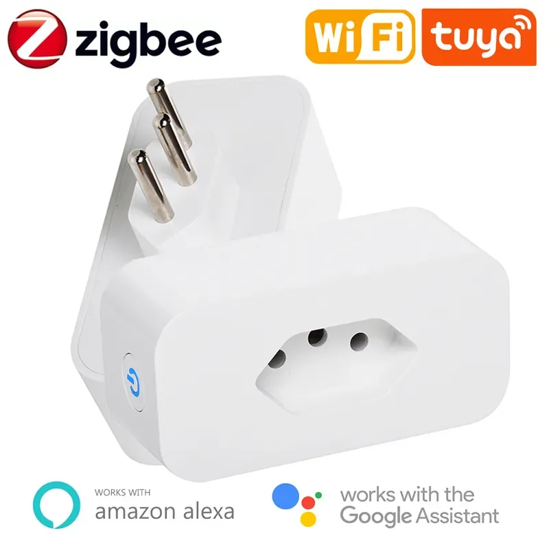 

Умная розетка Tuya Wi-Fi Zigbee 3,0, 16 А, с голосовым управлением