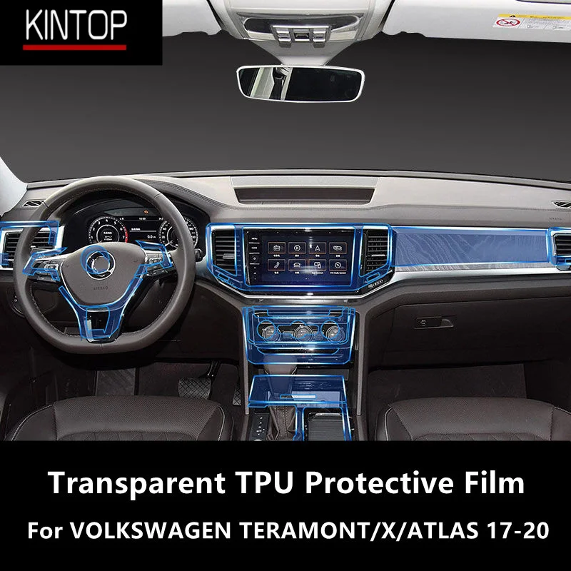 Для VOLKSWAGEN TERAMONT/X/ATLAS 17-20 салон автомобиля центральная консоль прозрачная защитная