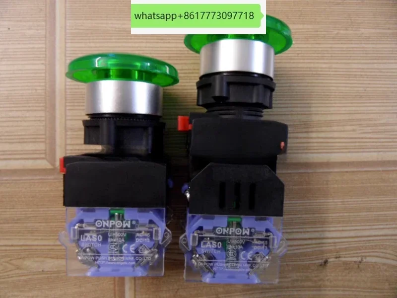 5 шт. ONPOW Китай красная волна LAS1-B 12 мм LAS0-K 40 переключатель грибная кнопка круглая