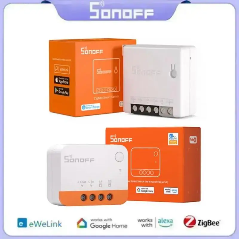 SONOFF ZBMINIL2/ZBMINI ZigBee Smart Switch Нейтральный провод Не требуется 2-позиционный