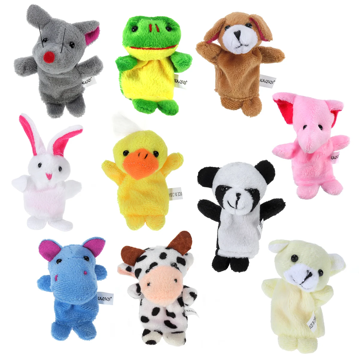 

10PCS Small Cartoon Dolls Finger Puppets for Toddlers Children