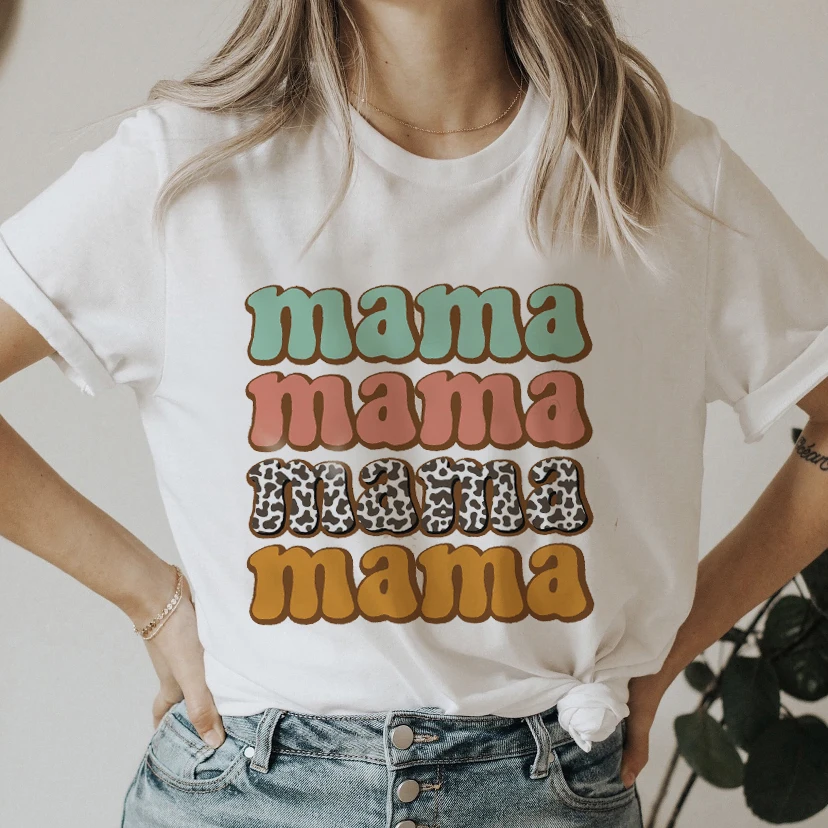 

Women Lady Plus Size Mom Flower Arrow Mama Mom Mother Graphic T Ladies Clothes Tee Female Top Tshirt Womens Clothing T-shirt