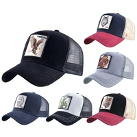 summer breathable mesh unisex streetwear fashion animals embroidery baseball caps men women hip hop hat baseball cap