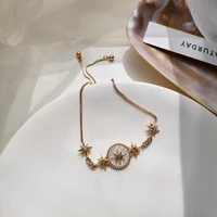 explosive personality creative fashion simple light luxury trend star bracelet ladies earring silver needle wholesale